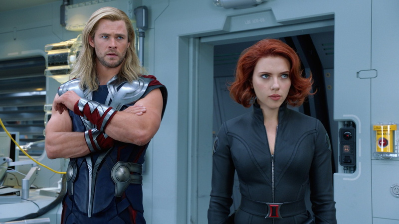 Chris Hemsworth, Avengers, Thor, The Avengers, Natasha Romanoff, Scarlett Johansson, 1080P, Black Widow