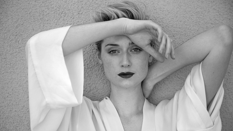 actress, Elizabeth Debicki, women, wall, 1080P, monochrome