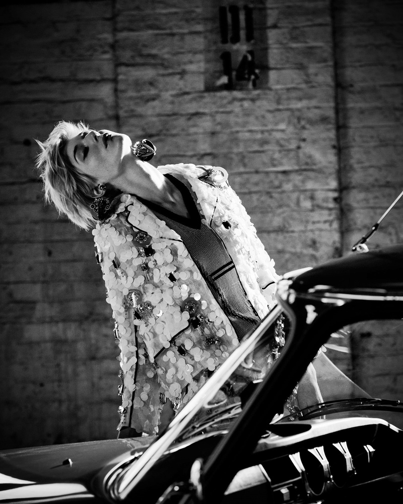 monochrome, actress, 1080P, Retro style, women, Elizabeth Debicki, InStyle magazine