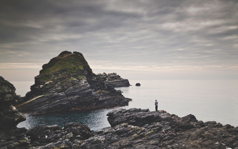 coastal, quiet, sea, natural, tranquility, scenics, lures, waves, fish, real people, person, angling, lifestyles, men, sky, seas, oceans, rock - object
