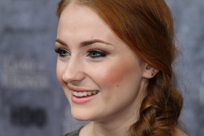 smiling, turner, actress, sophie, face, sophie turner, 5K