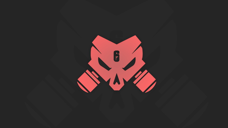 games, tom clancys rainbow six siege, black background, close-up, indoors, arts culture and entertainment, symbol, dark, sign, body part, 8k, studio shot