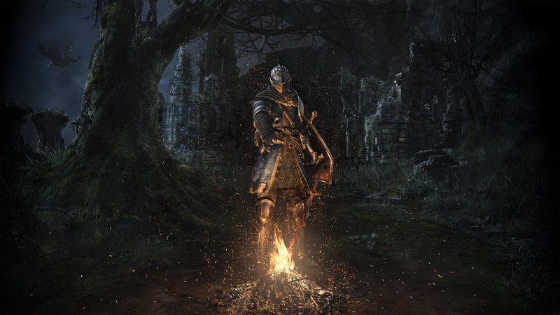 games, male likeness, celebration, dark souls 3, motion, xbox games, statue, plant, 4K, spirituality, outdoors, tree, dark souls remastered, representation