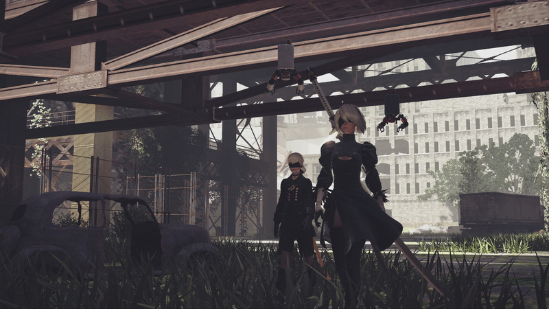 E3 2018, screenshot, 4K, 4K, NieR: Automata
