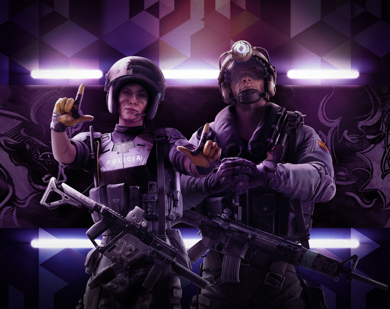 Guns, night, Shooter, two, technology, mira, Game, standing, government, occupation, people, clothing, waist up, Police, Background, Games, rainbow six