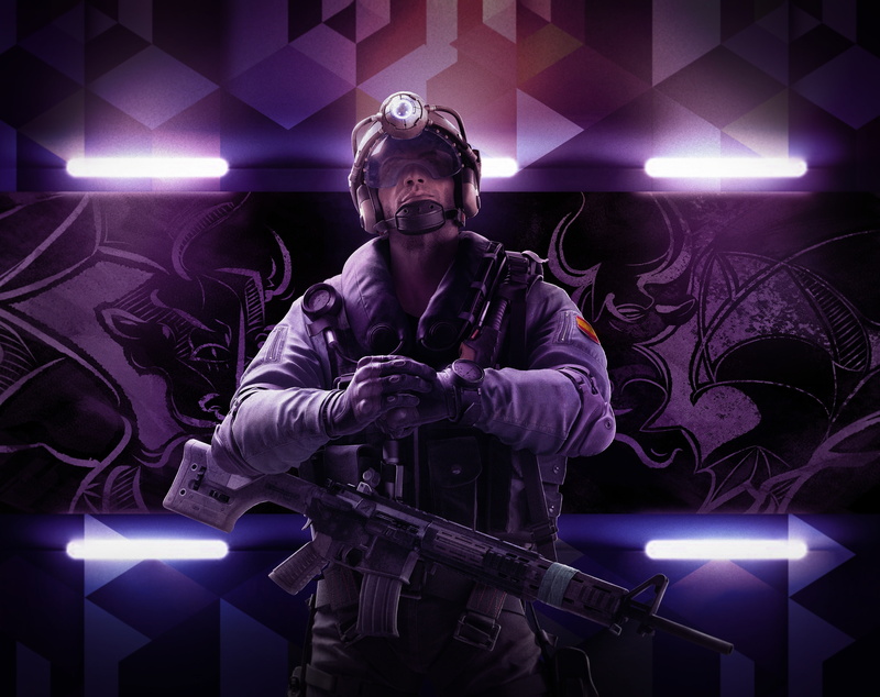 rifle, lighting equipment, indoors, soldier, Game, young men, videogame, tom, front view, music, Jackal, six, night, Games, performance, 2K, Shooter, Tom Clancy