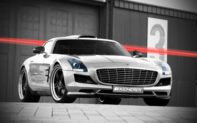 Mercedes Benz SLS, benz, sls, SLS AMG, mercedes, 2K, amg, kicherer