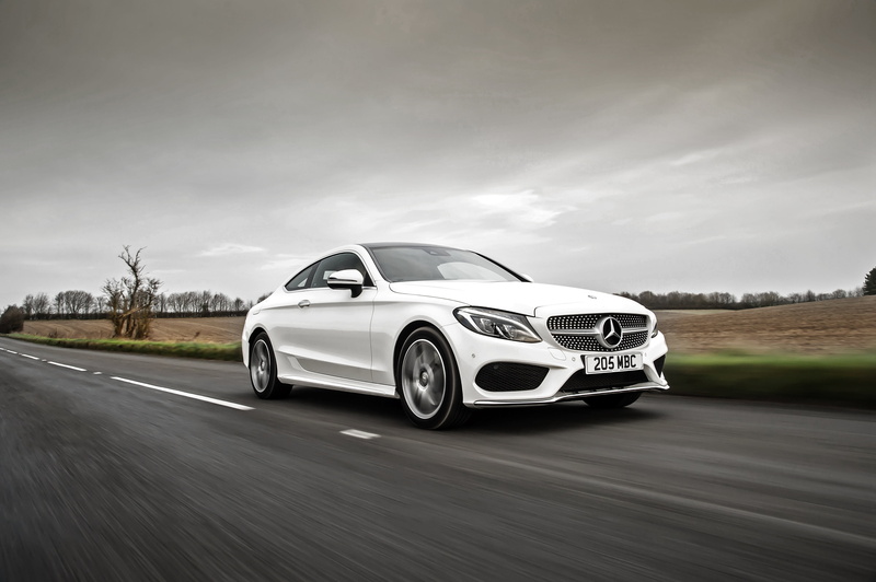 Mercedes-Benz, C-Class, C205, 4K, white, Coupe, Mercedes, AMG
