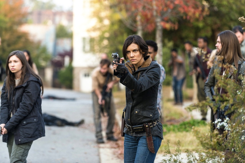TV Show, Lauren Cohan, 1080P, The Walking Dead, Maggie Greene, Tom Payne, Enid (The Walking Dead), Katelyn Nacon