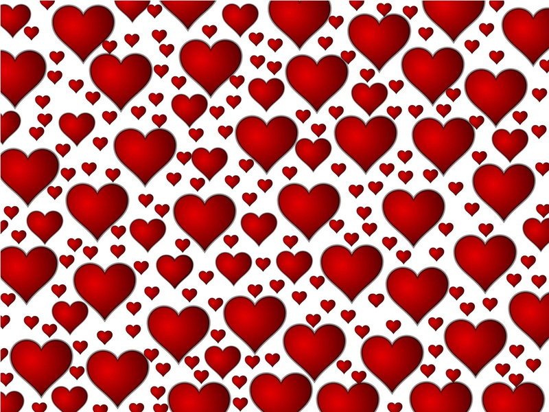 themed, love, hearts, valentine, 3d and abstract, valentines day, red, 1080P, heart, white, valentines