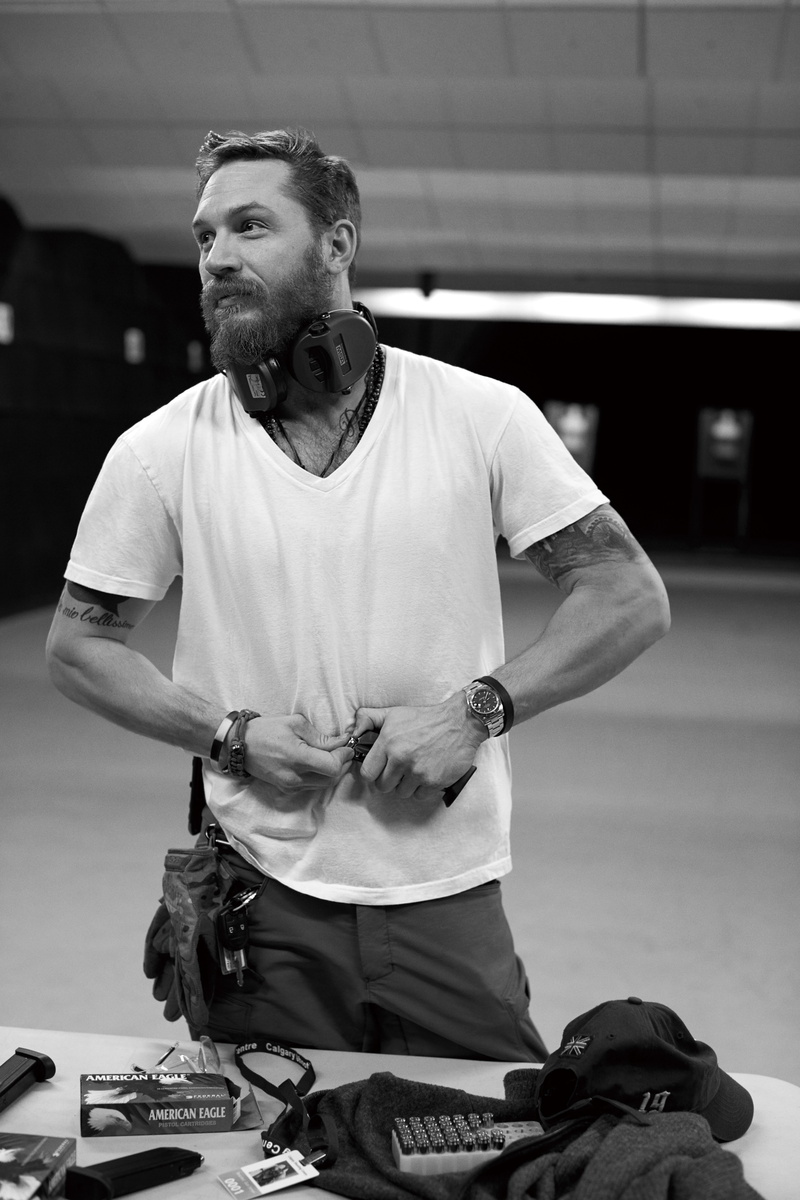 5K, monochrome, Tom Hardy