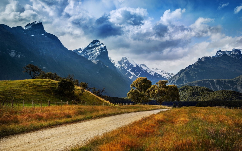 mountain range, scenics - nature, sky, environment, no people, outdoors, snowcapped mountain, winter, the way forward, mountain, beauty in nature, snow