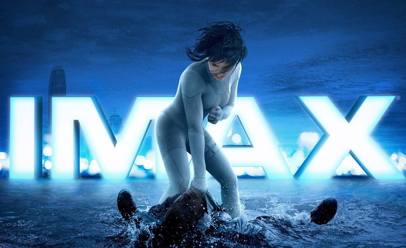 Film, one person, lifestyles, 1080P, leisure activity, scarlettjohansson, architecture, built structure, water, shell, ghost, imax, standing, casual clothing