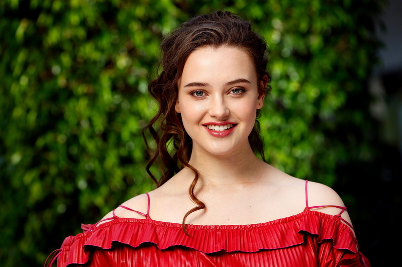 one person, adult, headshot, looking at camera, young women, young adult, celebrities, happiness, katherine langford, hairstyle, lifestyles, real people