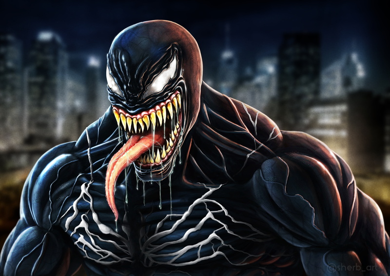 hd, artwork, venom, movies, digital art, artist, 2K, deviantart, venom movie, 2018 movies
