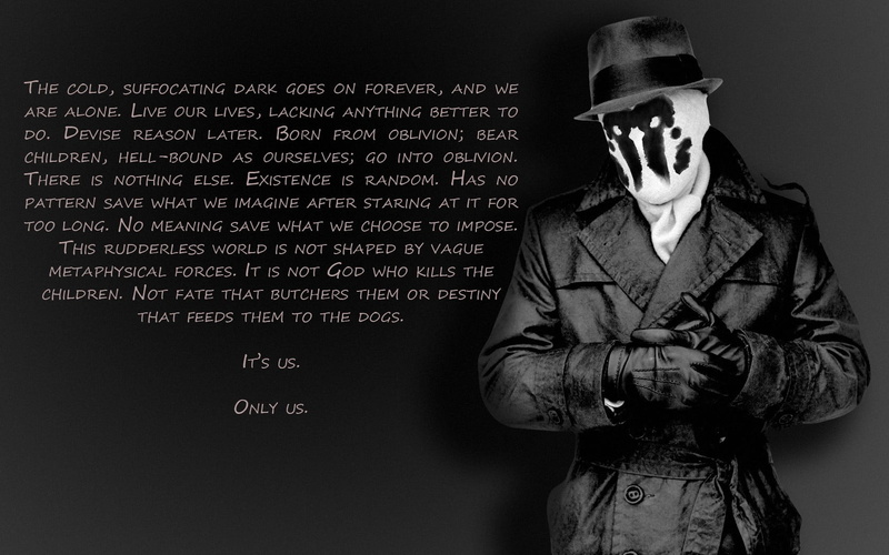 clothing, blackboard, digital composite, obscured face, indoors, men, white, communication, hat, internet, black, quote, technology, 720P, Rorschach, young adult