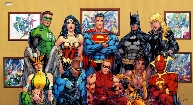 Wonder Woman, 2K, Red Arrow, Black Lightning, Black Canary, Red Tornado, Green Lantern, DC Comics, Vixen, Batman, Superman, superhero, Hawkgirl