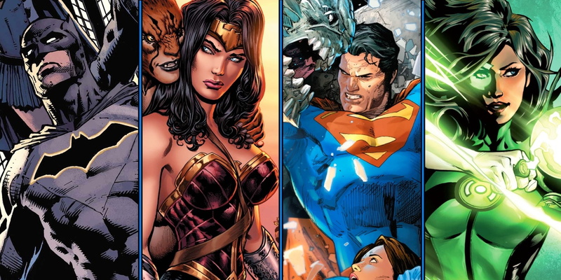 Batman, Comics, Superman, 1080P, Wonder Woman, Green Lantern, DC Comics