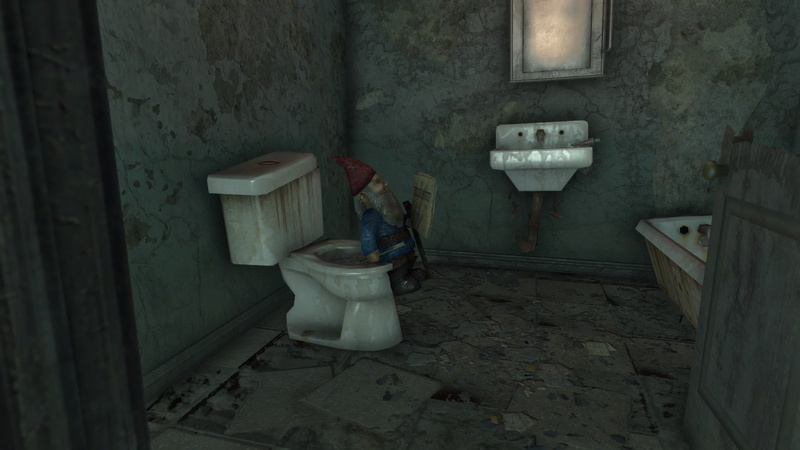 Fallout 4, indoors, wall - building feature, wall, no people, bathroom, obsolete, public restroom, household equipment, hygiene, domestic bathroom, absence