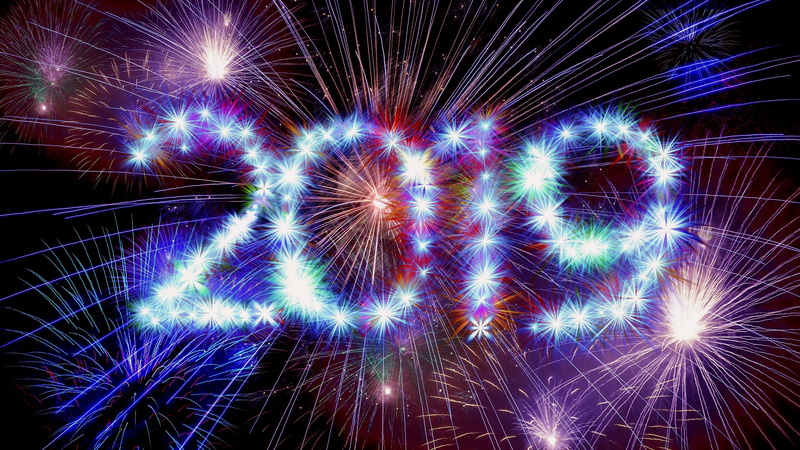 new year, fireworks, 4K, festival, 2019, event