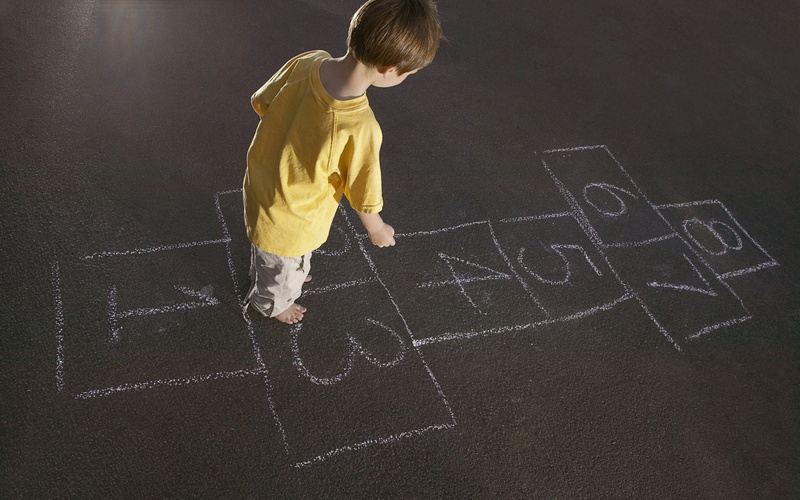 activity, playful, education, leisure Games, running, people, males, playing, small, happiness, outdoors, action, game, drawing - Art Product, sport, chalk Drawing