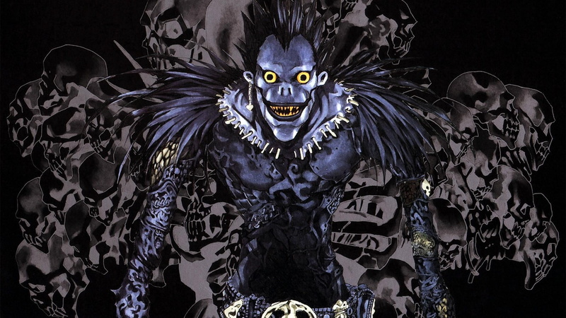 wallpaepr, anime, studio shot, fan art, black background, looking at camera, gray, portrait, mask - disguise, animal themes, dark, horror, celebration