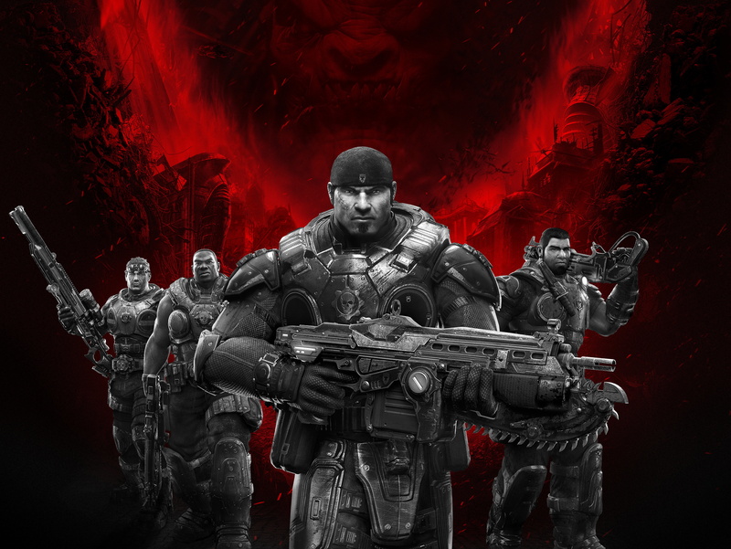 smoke - physical structure, Damon Baird, armor, armed forces, weapons, people, government, rifle, 5K, Gears of War: Ultimate Edition, illustration, work helmet