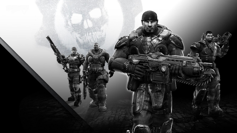 team, bandana, gun, war, armor, skull, 1080P, Epic Games, gear, gears, rifle, edition, ultimate, Dominic Santiago, friends, Microsoft Game Studios, Damon Baird
