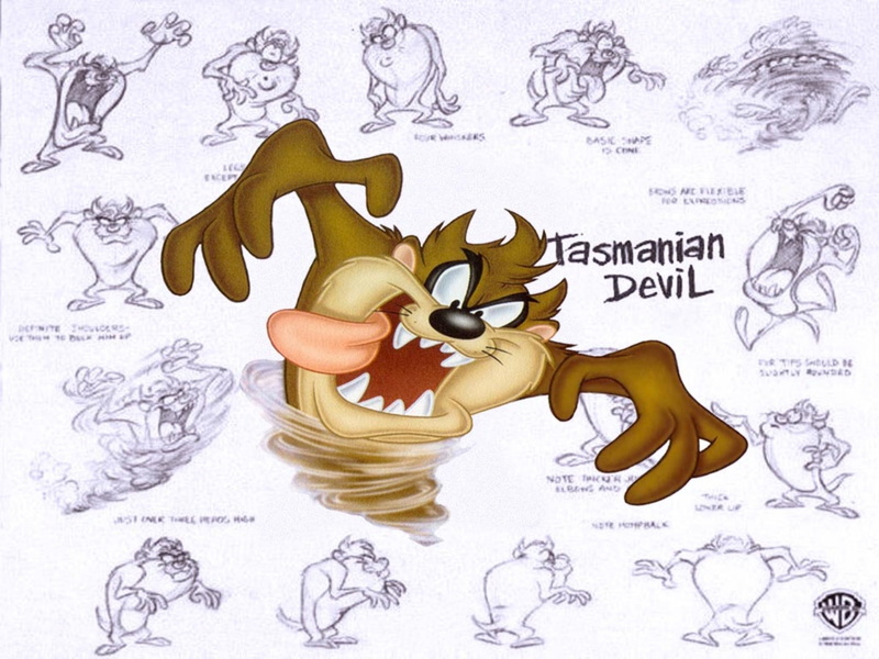 tasmanian, looney, taz, devil, 1080P