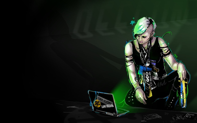 computers, hacking, hack, punk, 1080P, women, conference, geek, badges, defcon