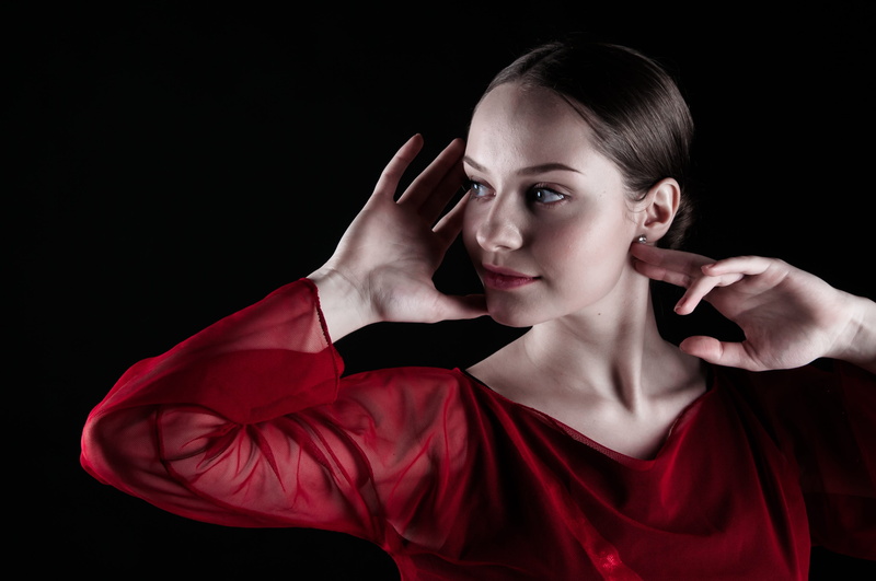 girls, sideways, in the studio, young adult, woman, person, photoshoot, human body part, russian, human limb, hand, emotion, human arm, red, putting, contemplation