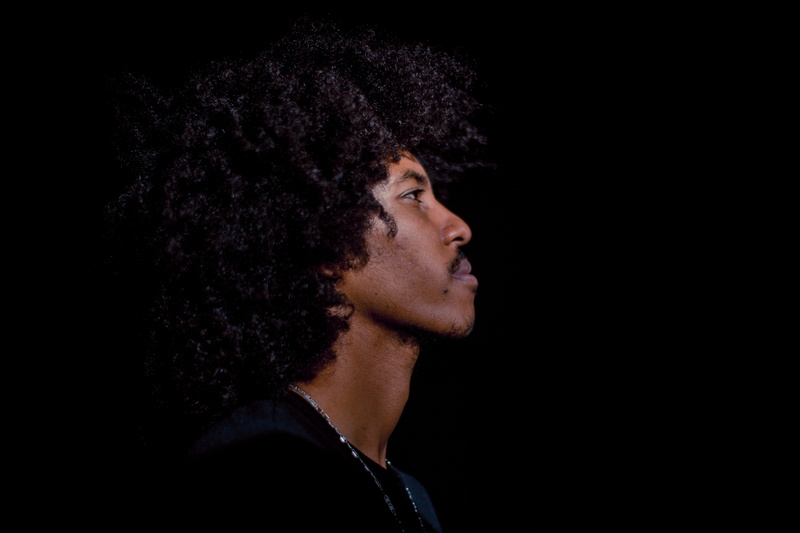 man, afro, adult, night, sideways, hairstyle, profile, portrait, black man, studio shot, copy space, young adult, human, head, person, shadow, moustache