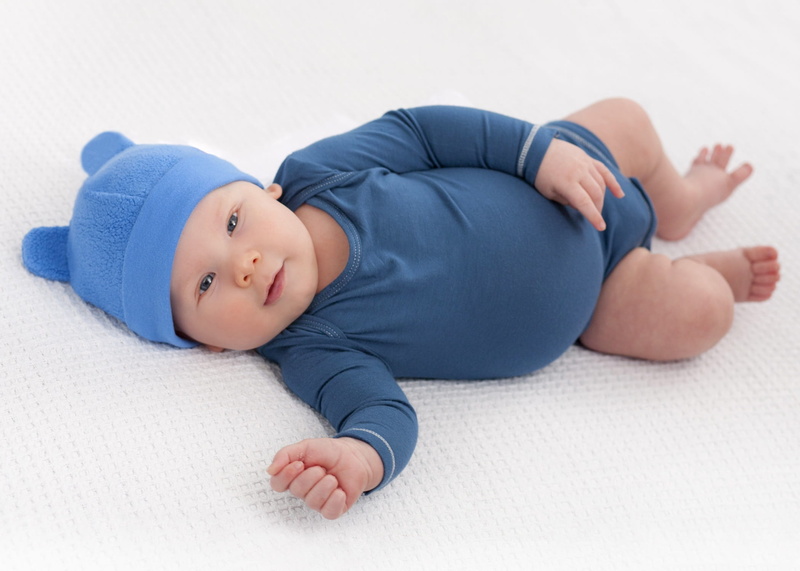 son, blue, lying, full length, wearing, new life, cushion, portrait, childhood, onesie, one person, relaxation, lying on back, innocence, newborn, young