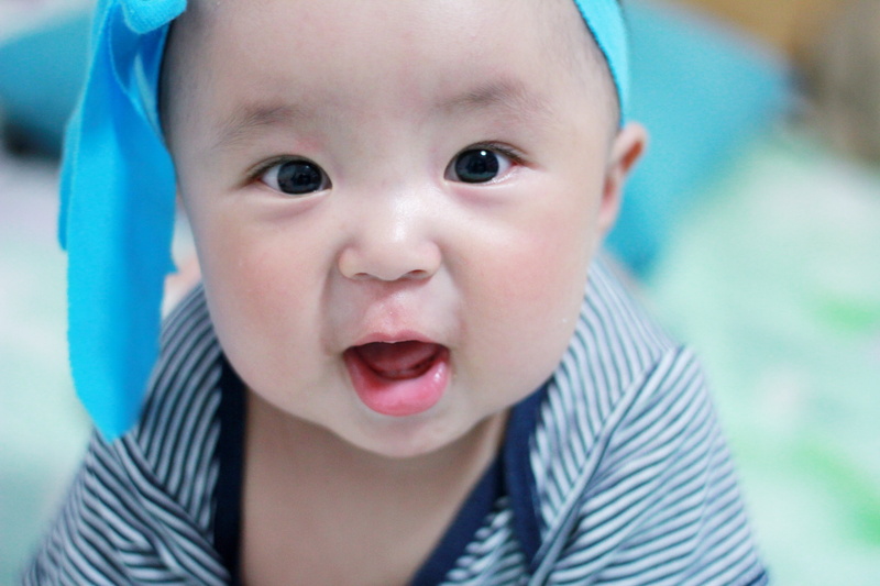 teardrop, human face, childhood, boy, cute, play, baby clothing, one person, onesie, headshot, front view, close-up, childlike, striped, mouth open, kids