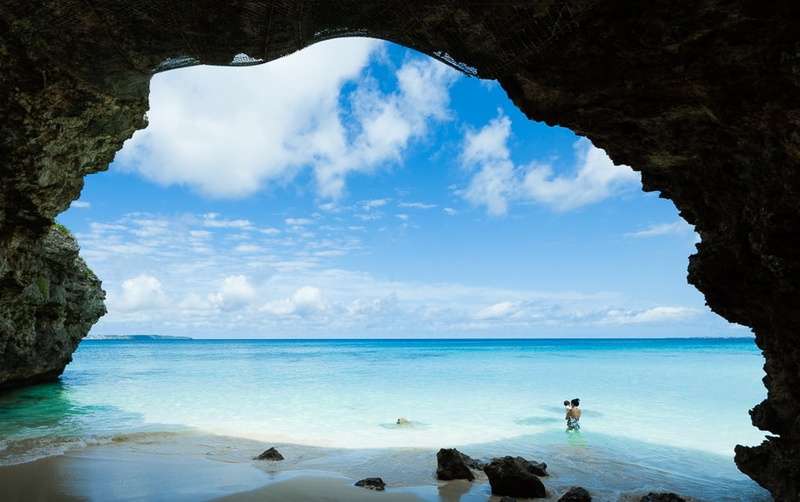 vacations, land, landscape, nature, holiday, idyllic, tranquil scene, cave, beach, island, beauty in nature, 480P, Japan, photography, summer, sand, horizon over water