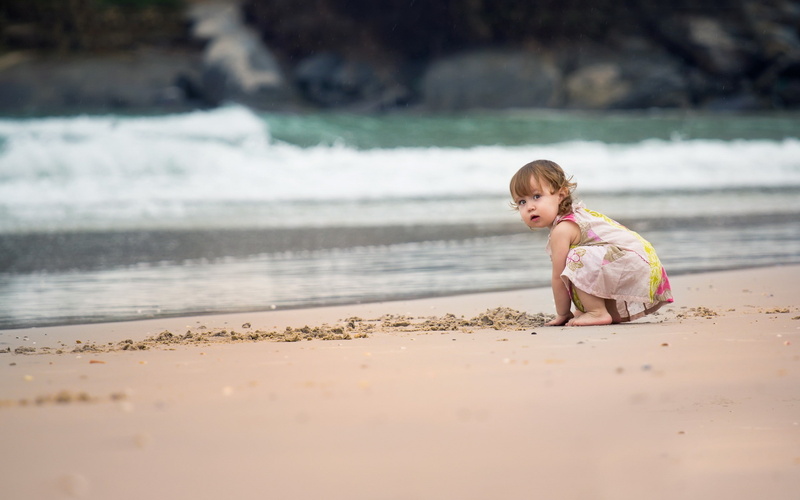 babies, beach, 2K, kids