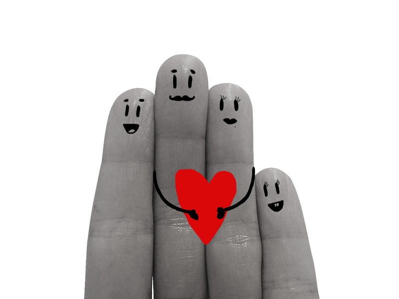 son, fingers, grayscale, white background, designs, heart, emotion, family, studio shot, romance, positive emotion, valentines Day - Holiday, no people