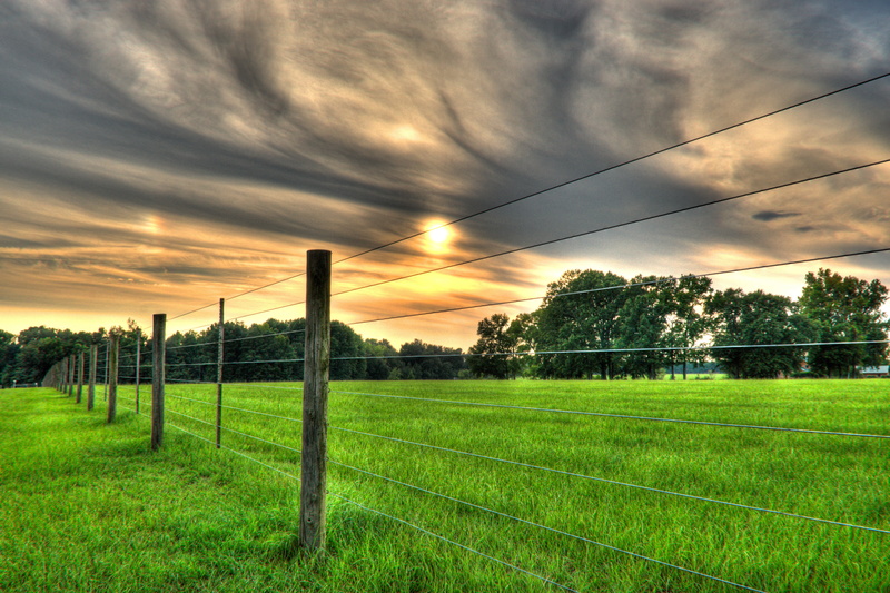 nature, sky, hdr, rural Scene, time, outdoors, agriculture, cloudy, Waynesborough, d200, grass, fence, 2K, farm, nikon  nikkor, landscape, green, Sunset