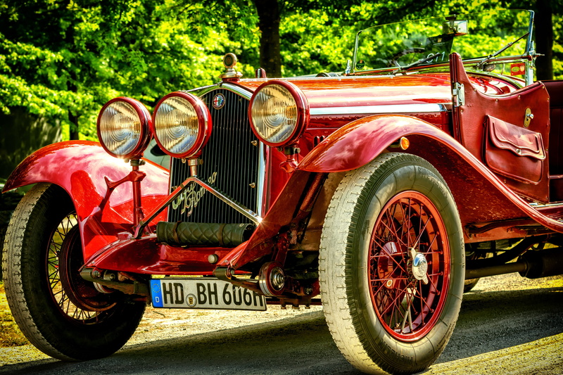 restored, retro styled, tree, jeep, transportation, past, wheel, plant, old, chrome, wertanlage, no people, car, front, nostalgia, historically, rarity
