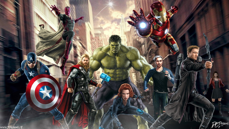 Thor, Iron Man, Captain America, Vision (Marvel Comics), Hulk, 1080P, Hawkeye, The Avengers, Quicksilver (Marvel Comics), Avengers: Age of Ultron, Black Widow