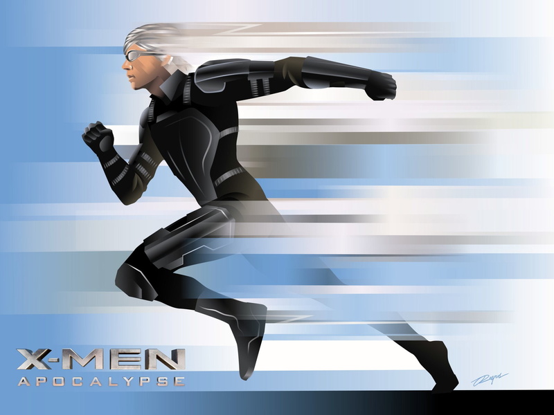 sunlight, 1080P, Quicksilver (Marvel Comics), females, Evan Peters, indoors, leisure activity, real people, motion, full length, one person, day, X-Men: Apocalypse