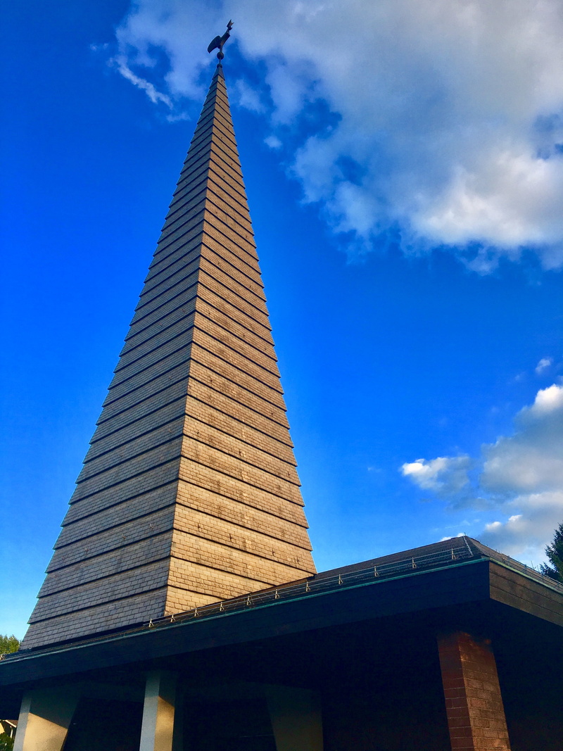 skyscraper, modern, church, love, evening, village, easter, chapel, 4K, home, baptism, party, pentecost, maria, celebration, tall - high, geometry, blue