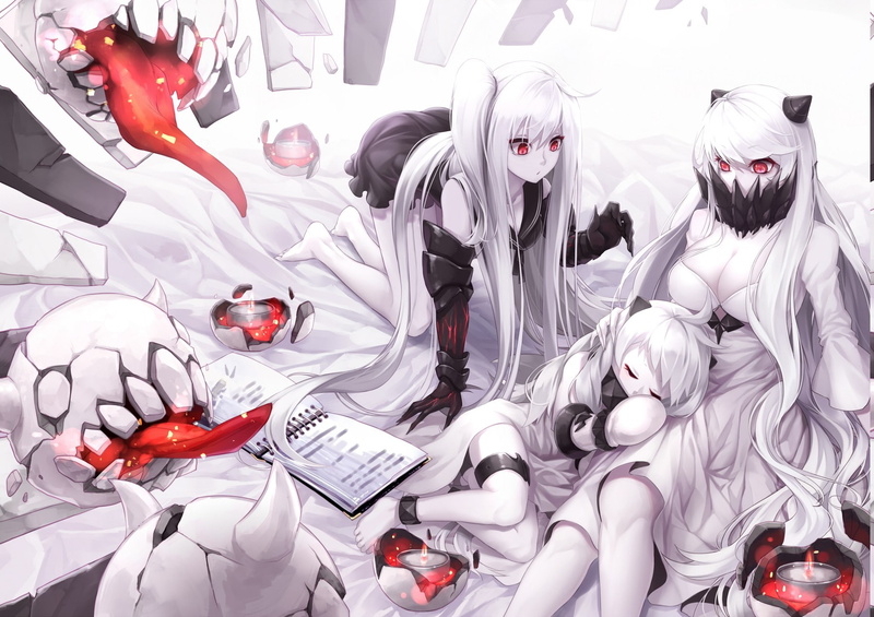 representation, day, no people, large group of objects, human representation, Aircraft Carrier Hime, Kantai Collection, retail, White Hair, white color