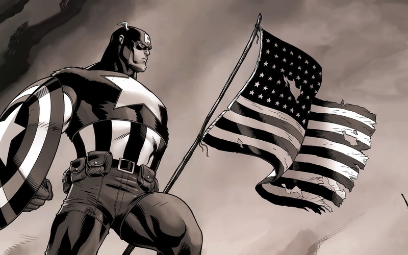 protection, headwear, star shape, superhero, 720P, shield, no people, nature, safety, security, helmet, striped, uniform, flag, sky, Marvel Comics, American flag