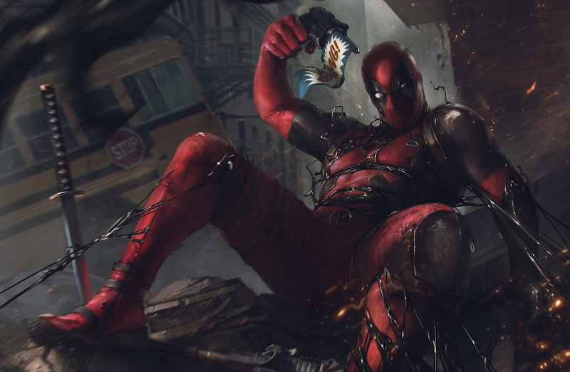Symbiote, Comics, Deadpool, 1080P