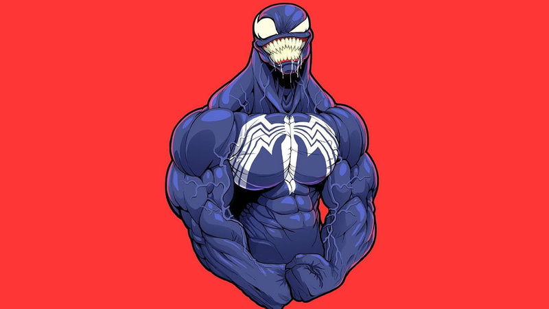 Vienna, muscle, 1080P, venom, marvel, symbiont, background