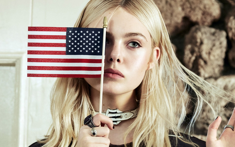poster, young women, fanning, holding, portrait, government, hair, patriotism, flag, one person, 2K, beauty, blond hair, adult, beautiful woman