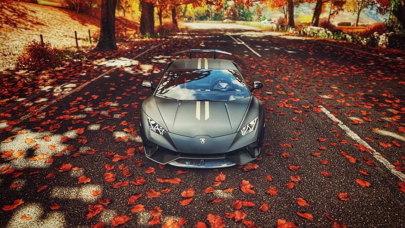 Lamborghini, Huracan performante, Forza Horizon 4, video games, 1080P, car, Forza, fall, Lamborghini Huracan Performante