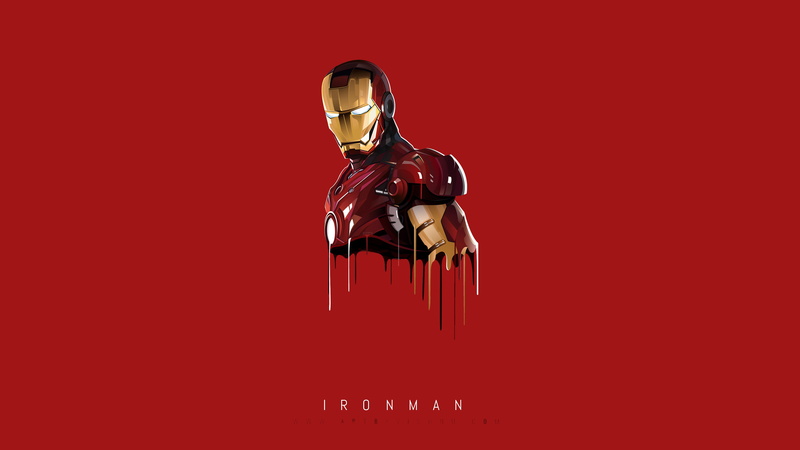 minimalism, 4K, hd, artwork, behance, 4k, artist, iron man, superheroes, digital art