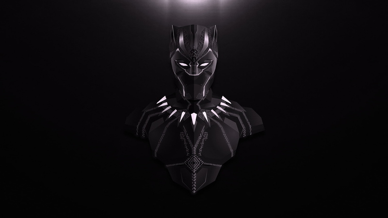 artist, behance, minimalist, super heroes, artwork, black panther, 2K, digital art, minimalism, hd